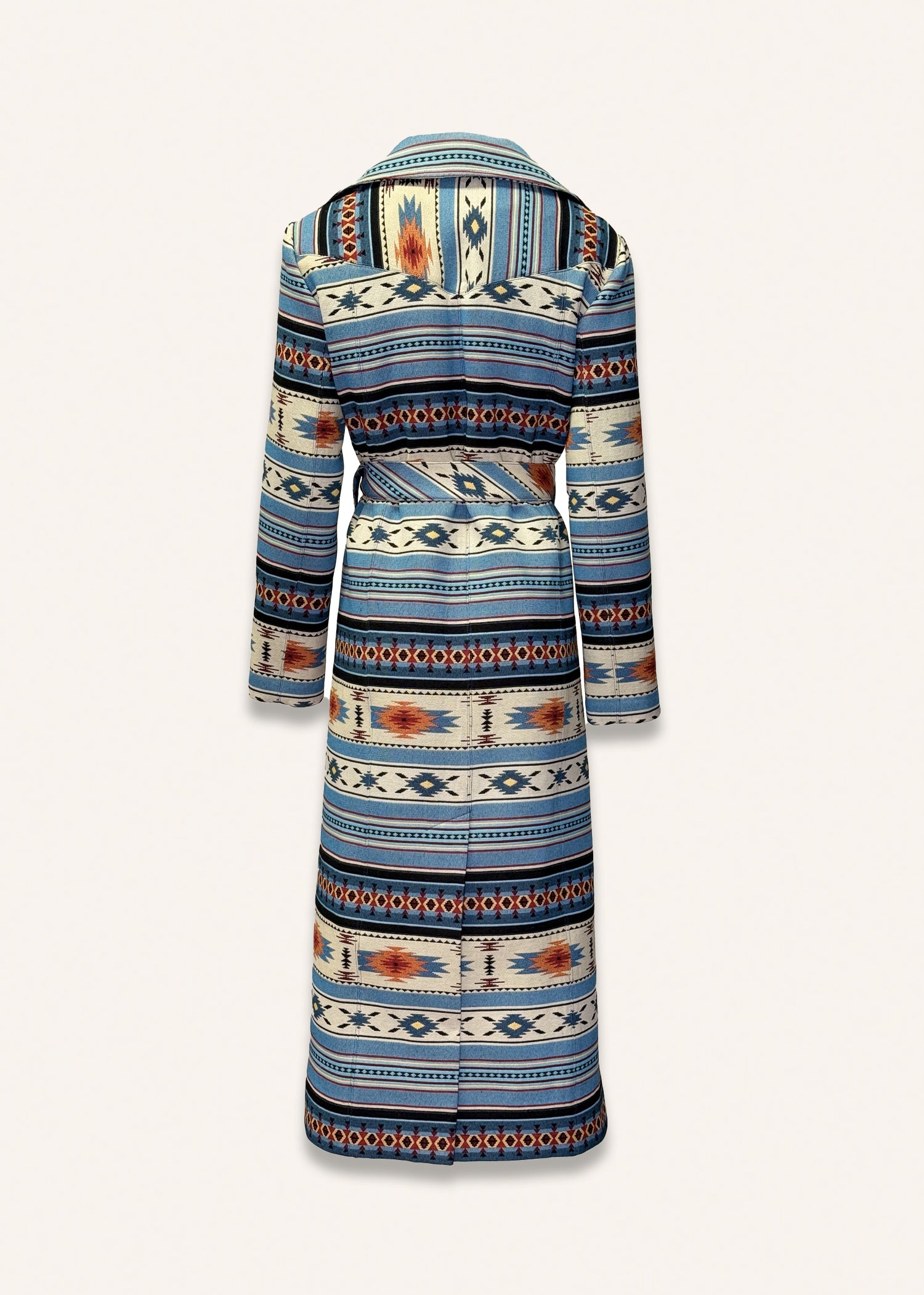 Long coat in ocean blue