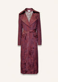 Long coat in bordaux