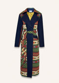 Long coat in forest mosaic