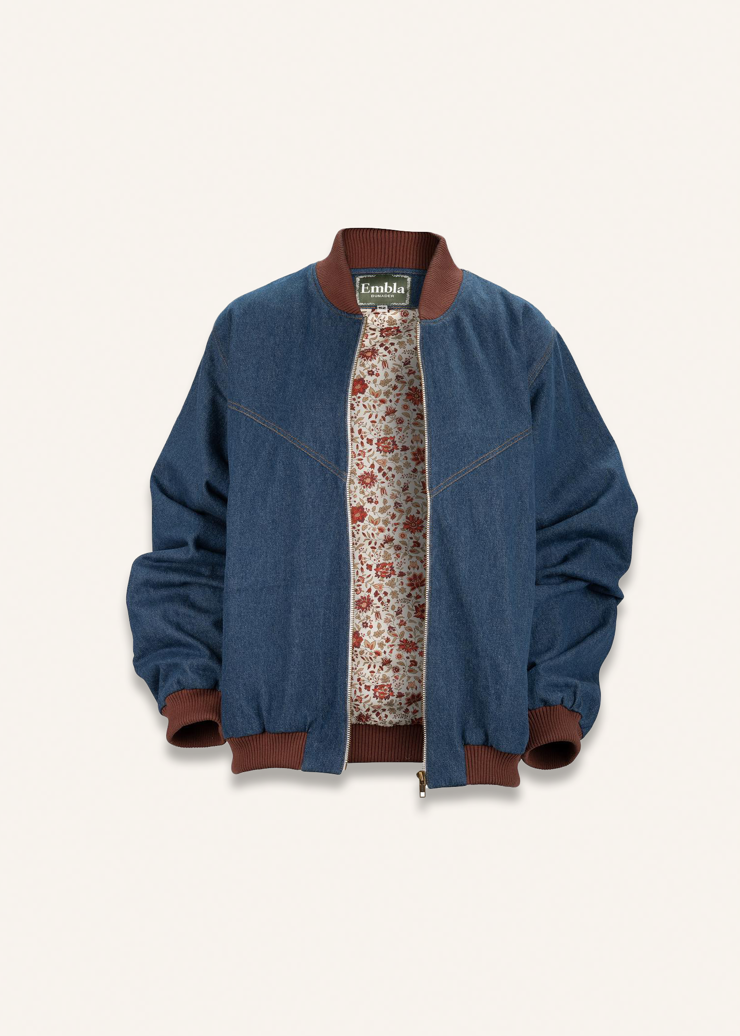 Bomber jacket in denim