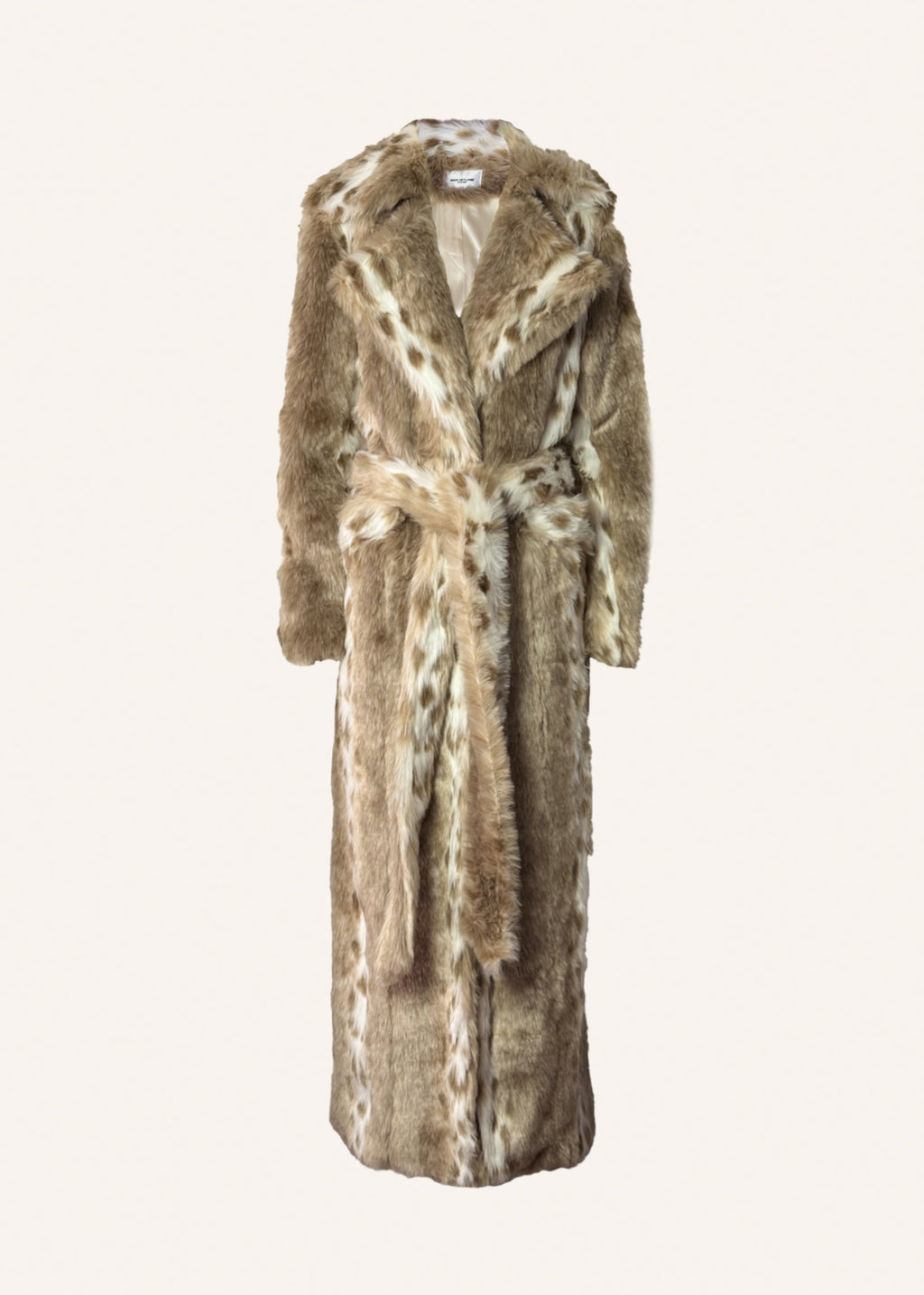 Long faux fur coat