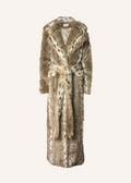 Long faux fur coat