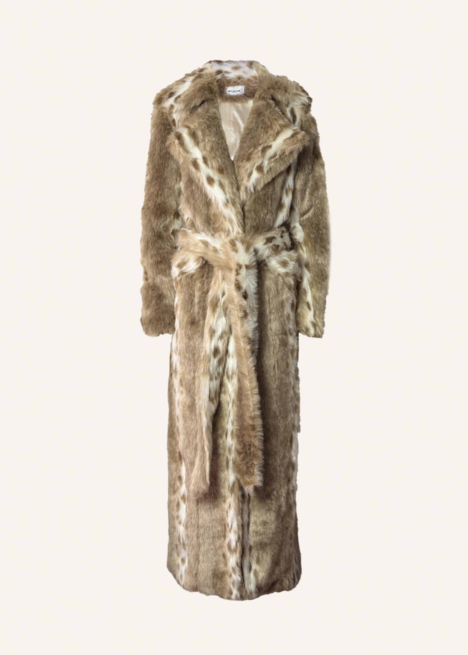 Long faux fur coat