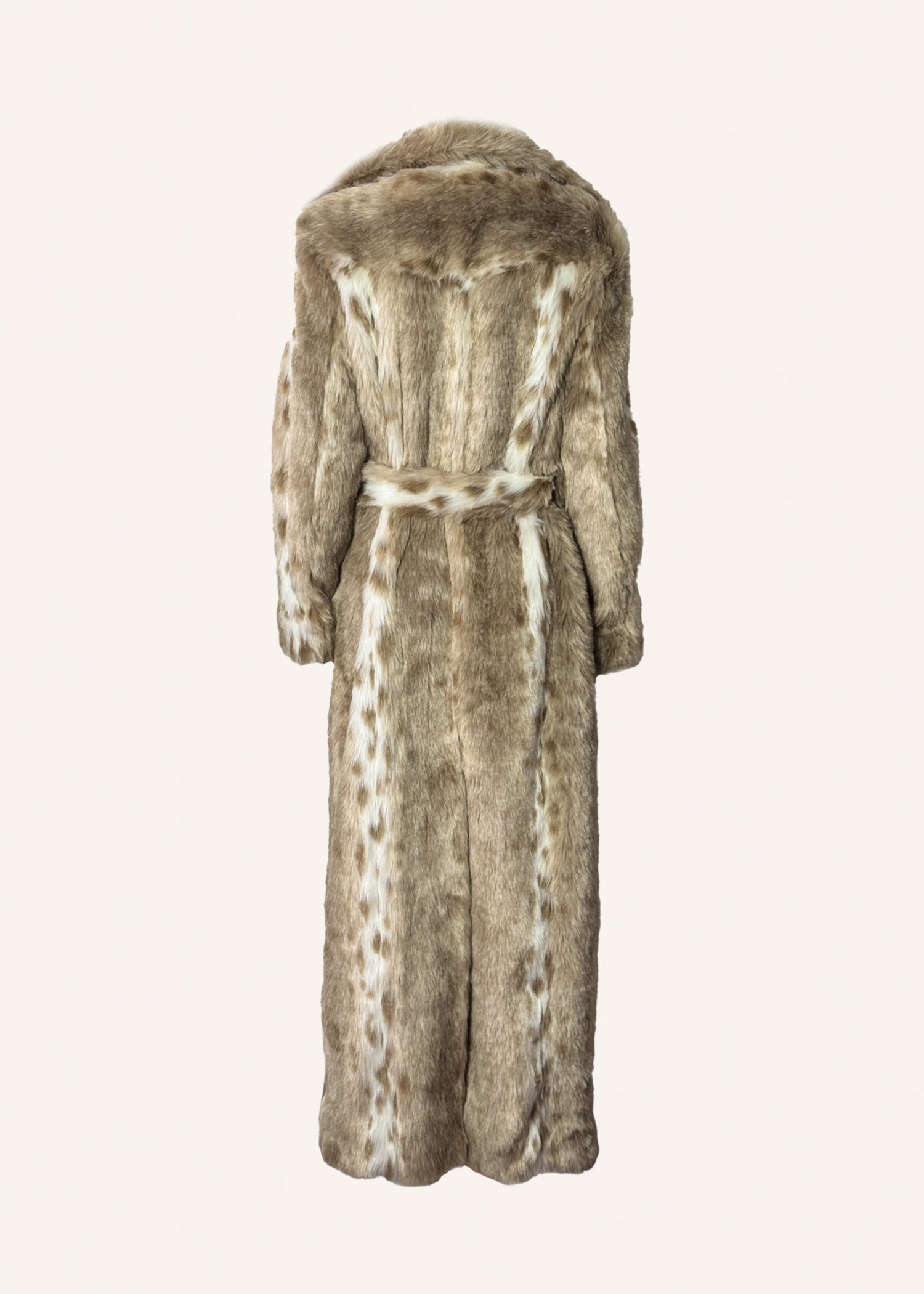 Long faux fur coat