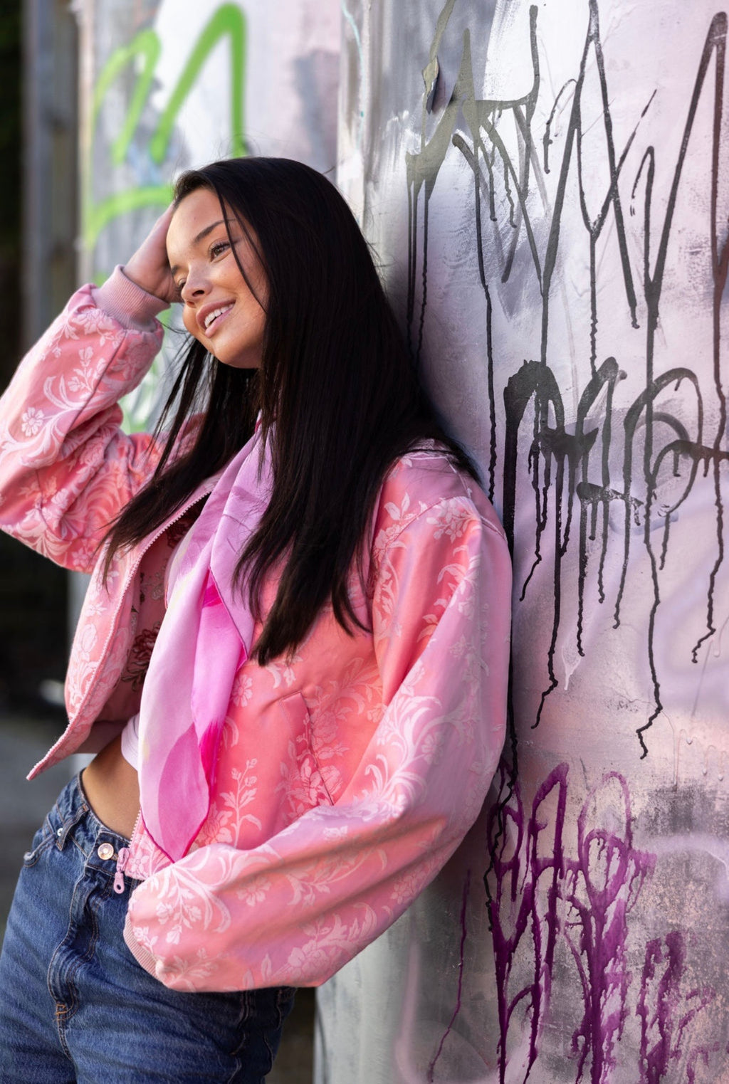 Bomber jacket in gardenia