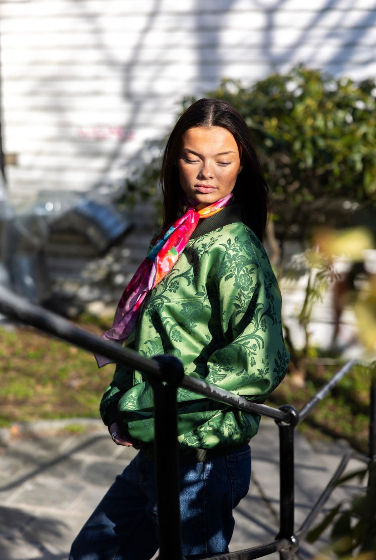Bomber jacket in selje
