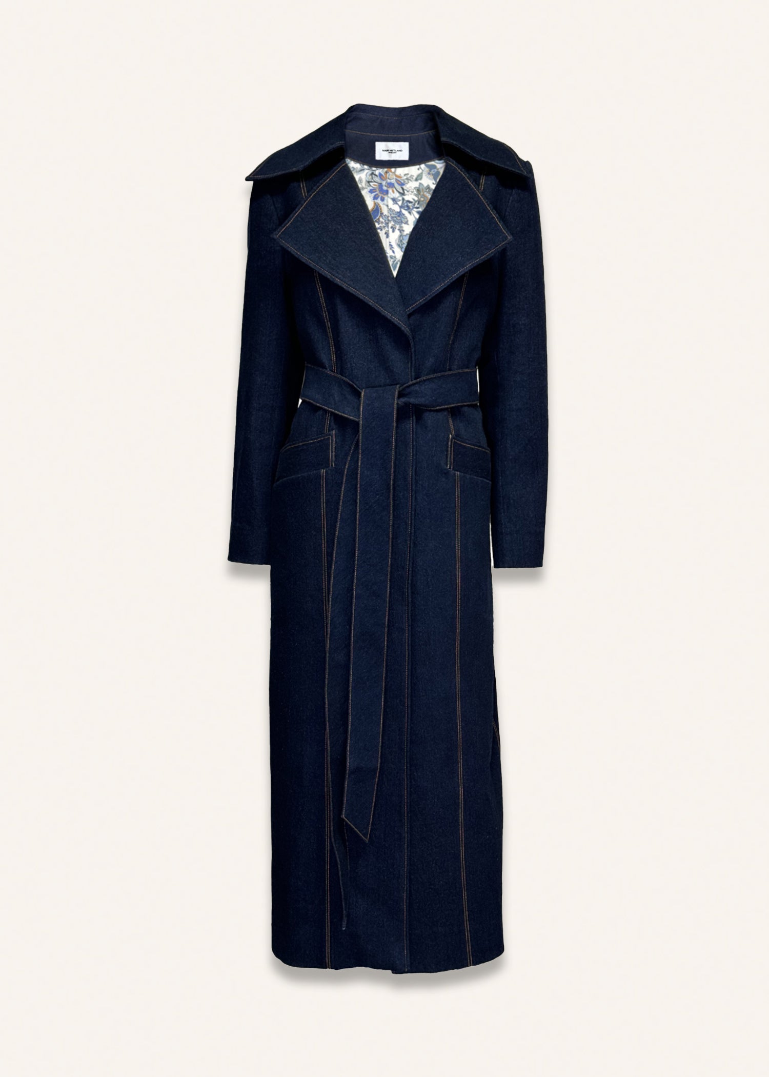 Midnight blue denim coat