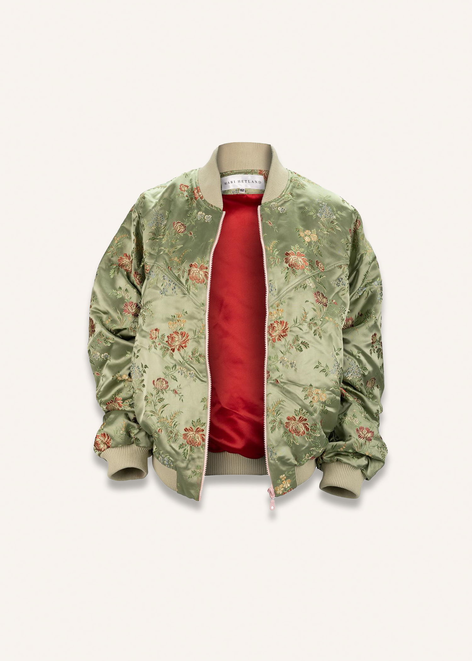 Bomber jacket in amande
