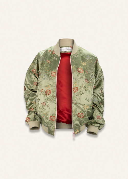 Bomber jacket in amande