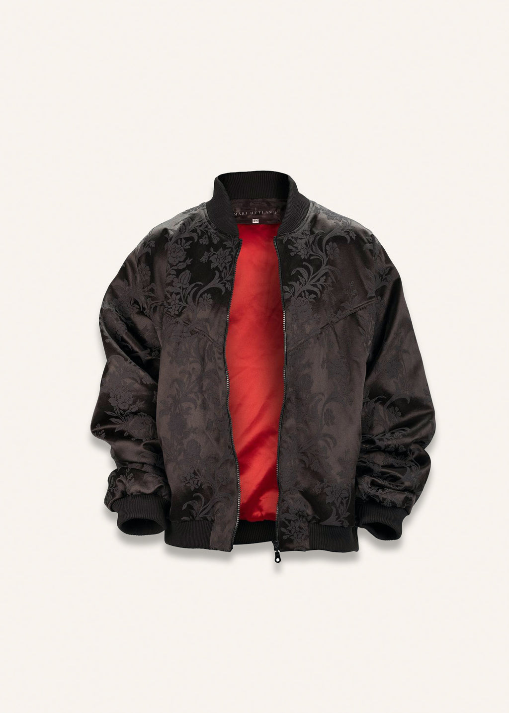 Bomber jacket in raven black