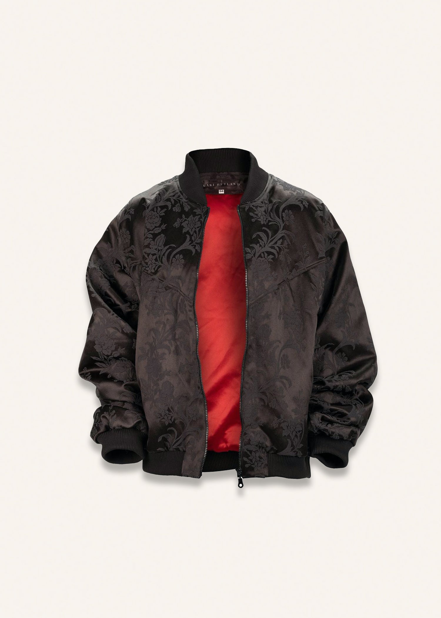 Bomber jacket in raven black