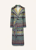 Long coat in sun-washed mosaic