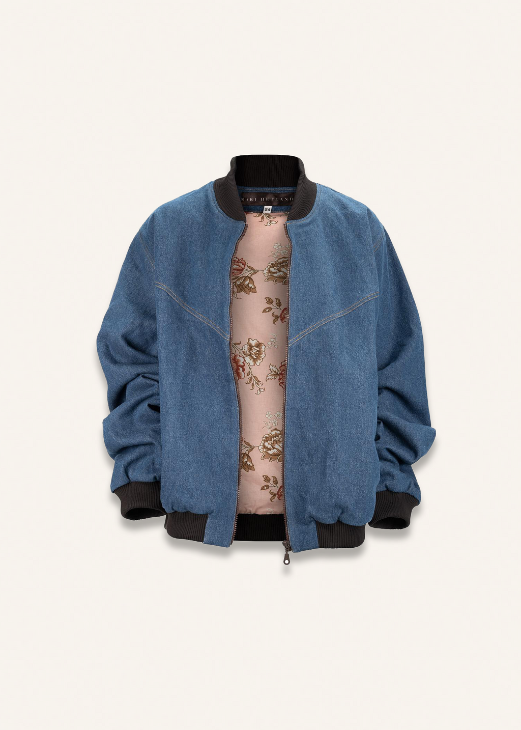 Bomber jacket in denim