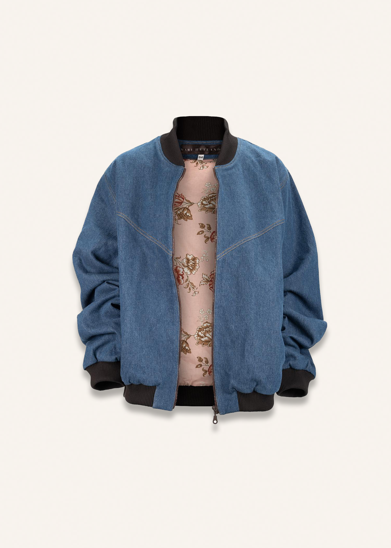 Bomber jacket in denim