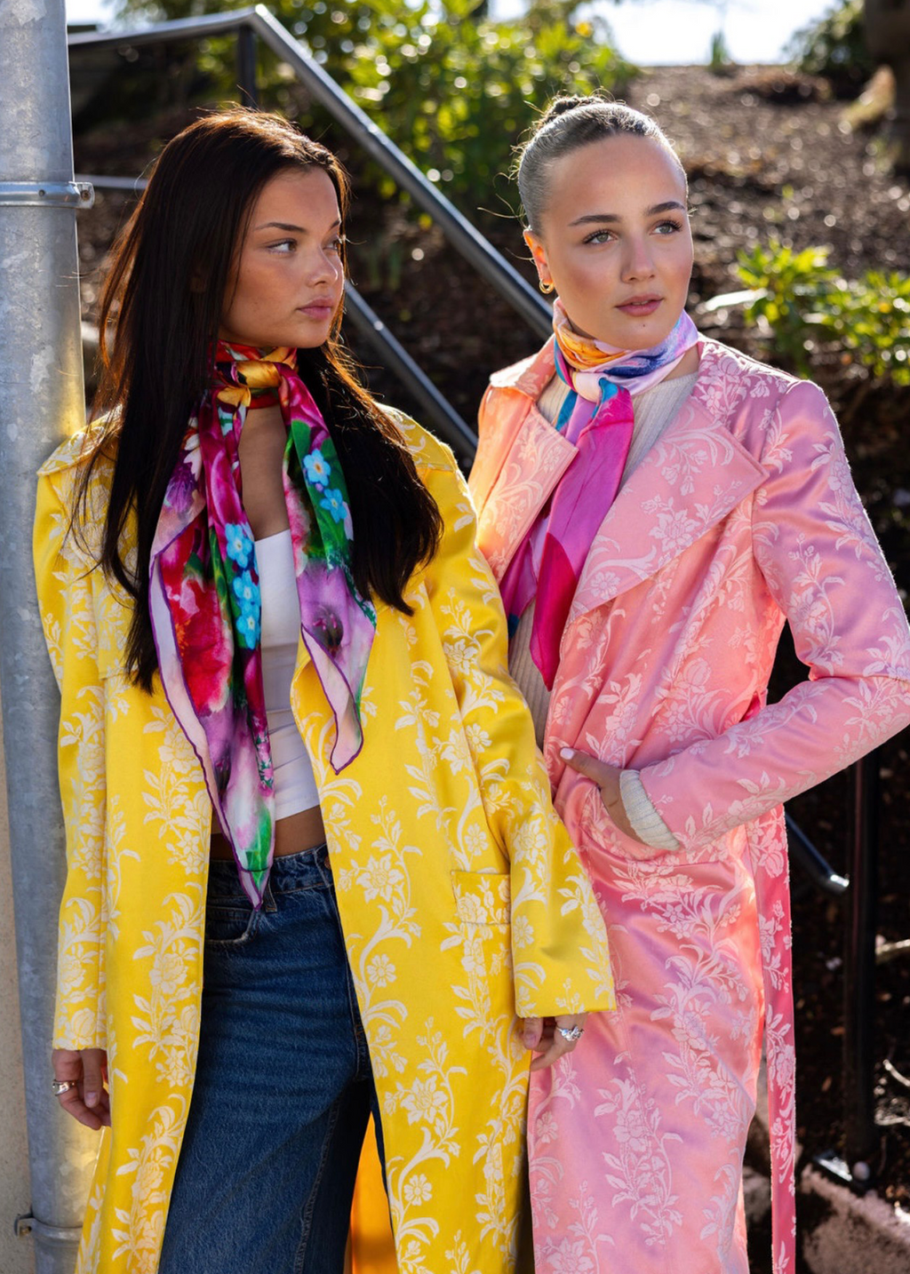 Long coat in gardenia