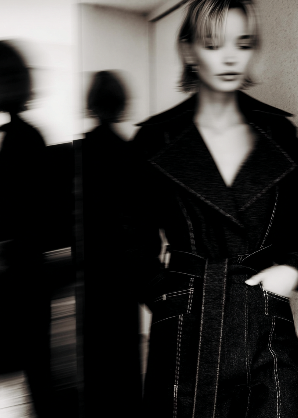 Midnight blue denim coat