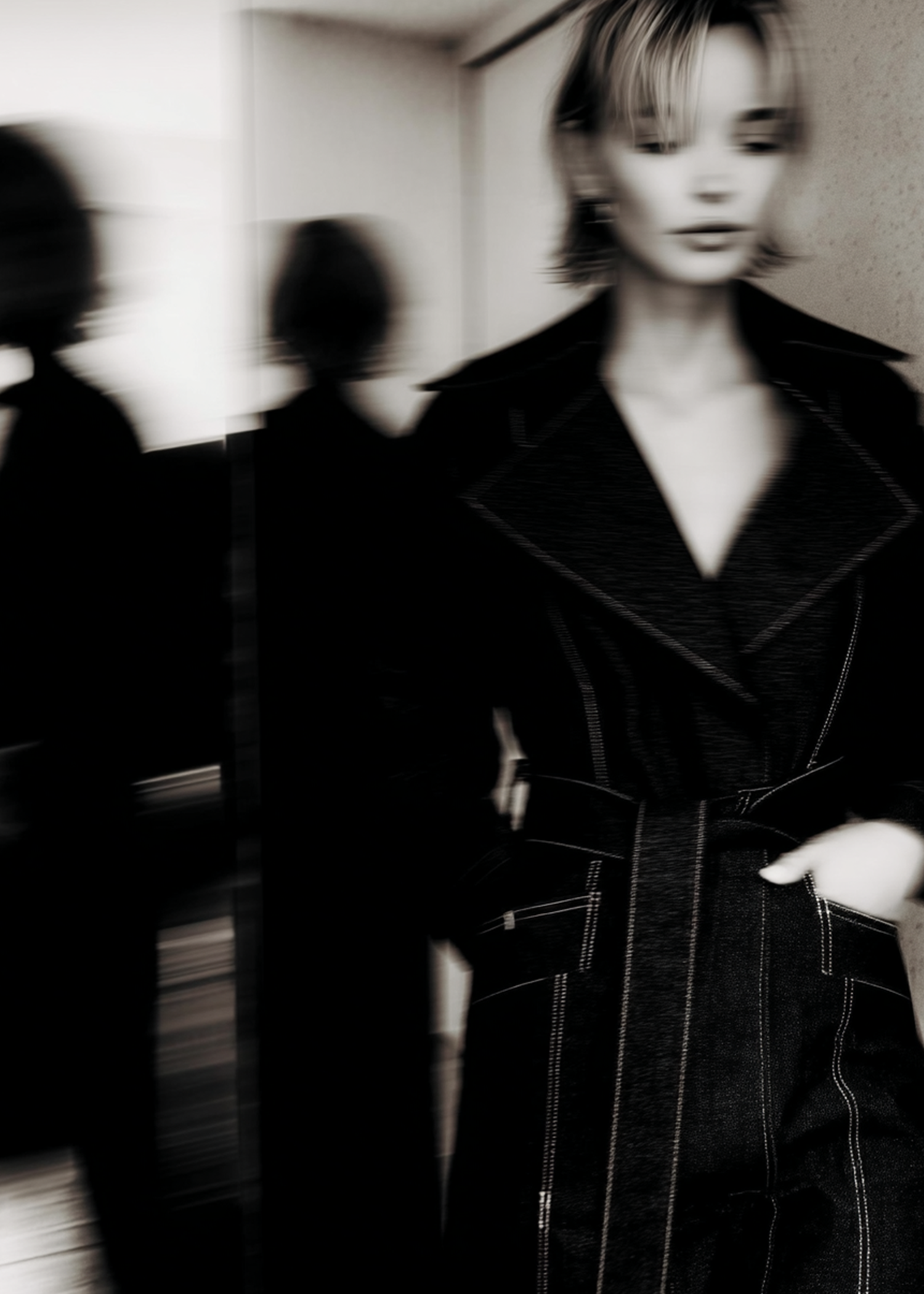 Midnight blue denim coat