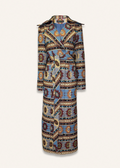 Long coat in sunset blue