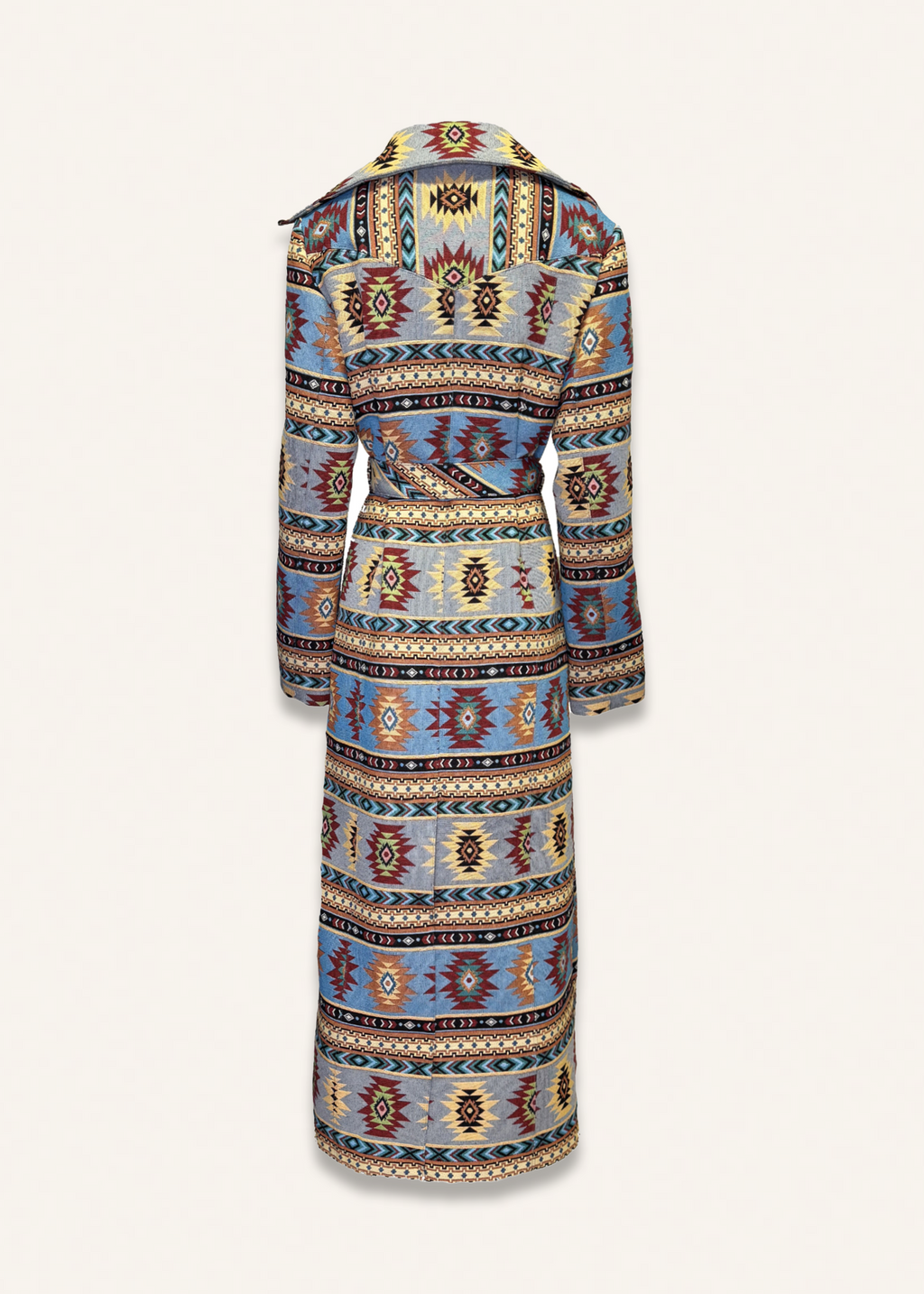 Long coat in sunset blue