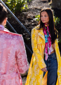 Long coat in yellow